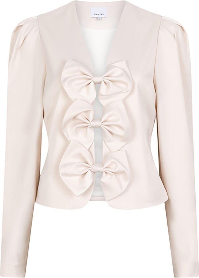 DANTE6 Dames Tops & T-shirts Soralla Bow Detail Top Creme - Foto 5