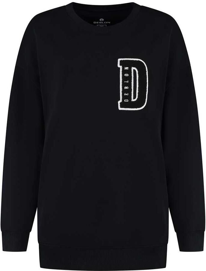 Deblon Trui met logo Lucie zwart