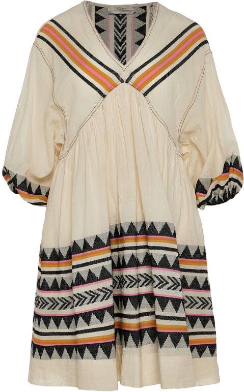 Devotion Katoenen jurk met print Lindos naturel