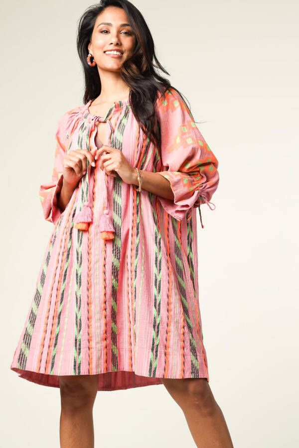 Devotion Sardios Lithos Mini Jurk Lichtroze Multicolor Dames