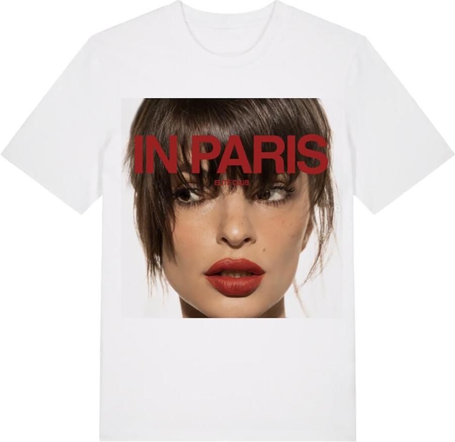 Elite Paris Oversized T-shirt met print Emily wit