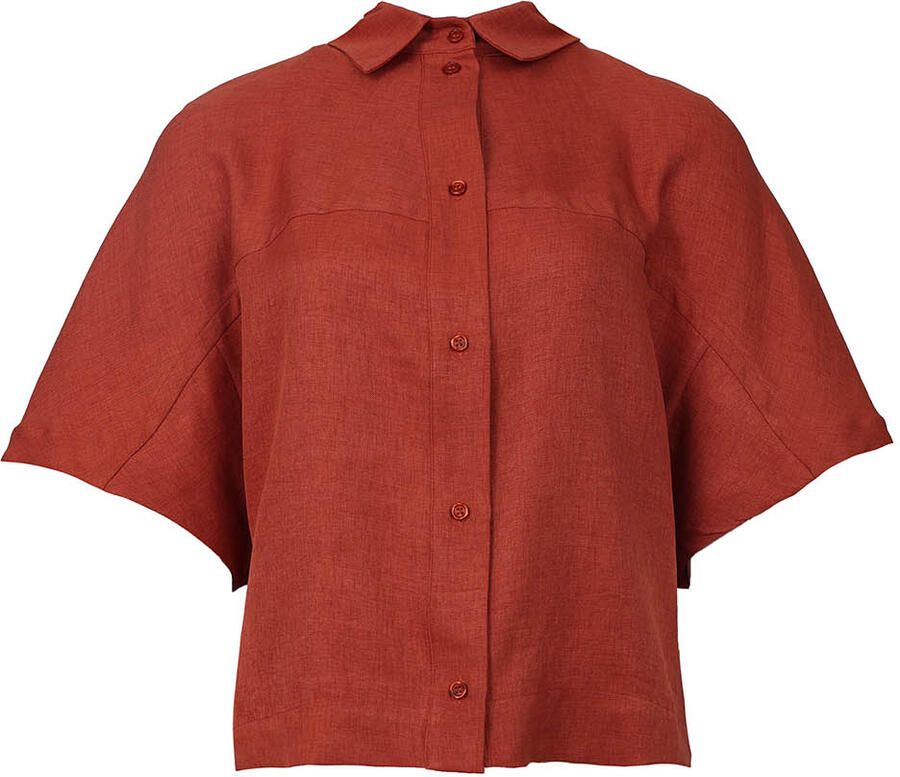 EST'SEVEN Dames Blouses Freya Top Rood - Foto 8