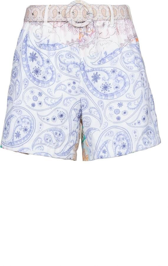 Est'Seven Linnen patchwork short Trinity multi