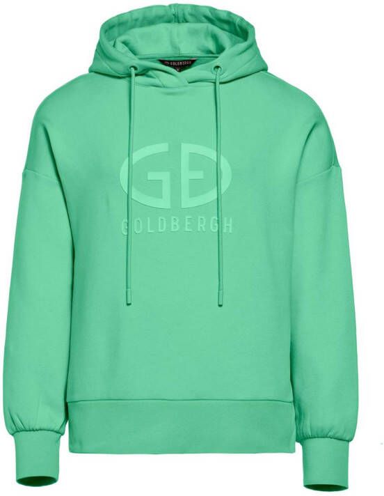 Goldbergh Sweater met logo Harverd groen