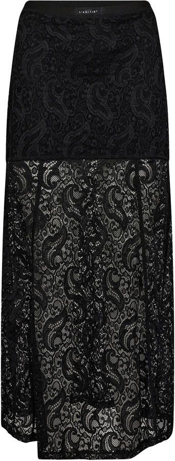 HAUTE L'AMITIÉ Haute L'Amitié Dames Rokken Summer Lace Skirt Zwart - Foto 5