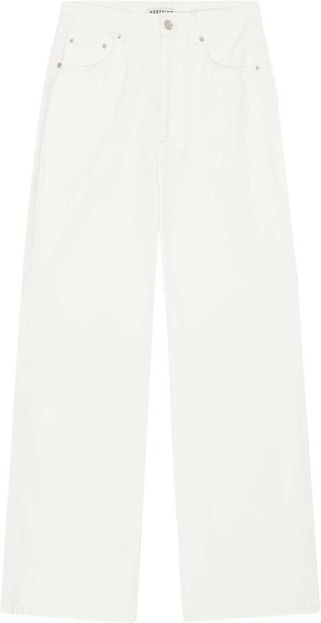 Herskind High waist wide leg jeans Kat L32 wit