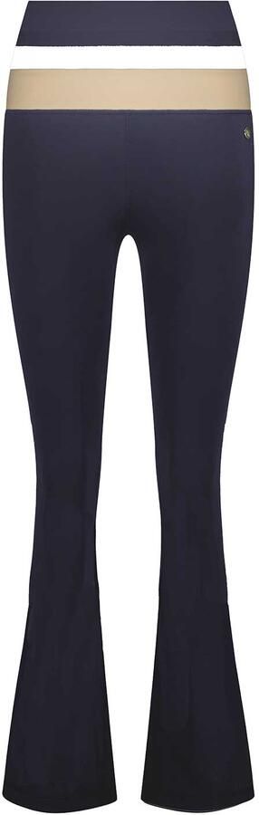 House of Gravity Stretch flared legging Stripe blauw