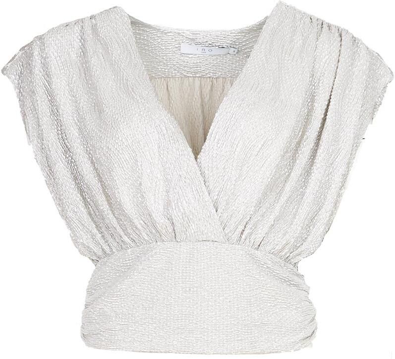 IRO Metallic top Storia zilver