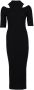IRO Tricot midi-jurk met cut-outs Priscilla zwart - Thumbnail 2