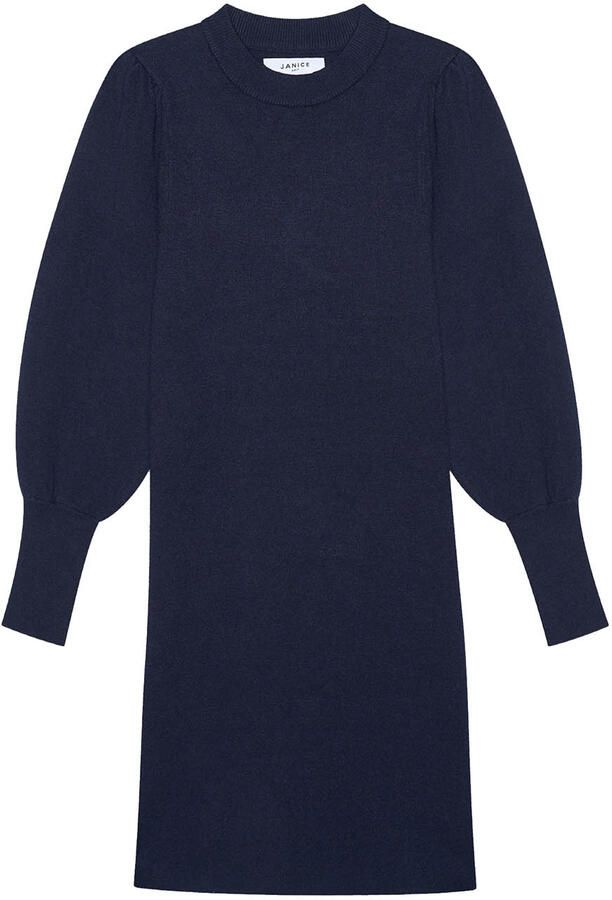 Janice Zacht gebreide jurk Clay blauw - Foto 5