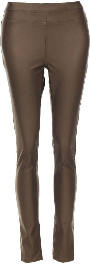 Knit-ted Faux leather legging Amber taupe