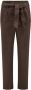 Knit-ted Faux leather paperbag broek Francis choco - Thumbnail 2