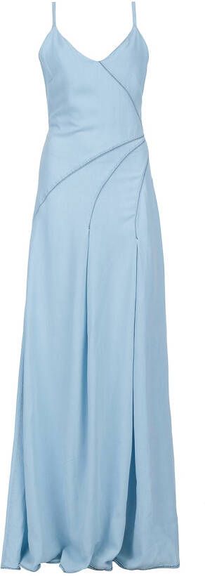 Kocca Lange Lyocell Jurk Blauw Dames