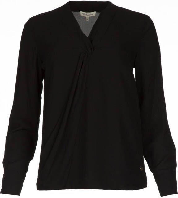 Kocca Overslag blouse Tica zwart