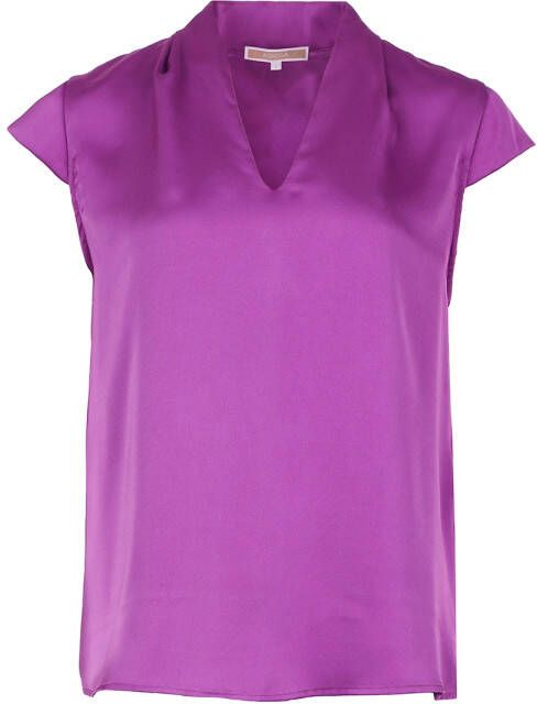 Kocca V-Hals Flowy Blouse Purple Dames