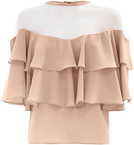 Kocca Top met ruches Cirath nude