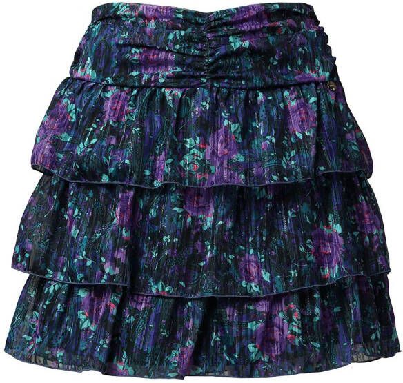 Liu Jo Jacquard rokje met print Rosa paars