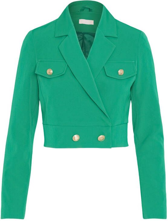 Liu Jo Korte Blazer Verhoog je Stijl Groen Dames