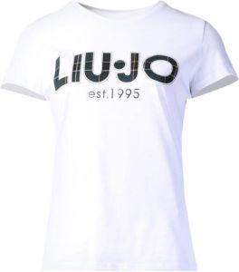 Liu Jo T-shirt met logo Felicia wit