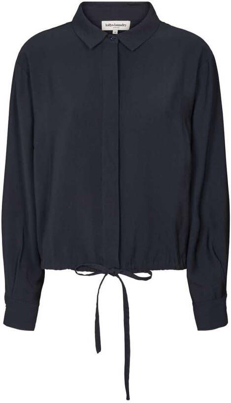 Lollys Laundry Tobago Blouse in Donkerblauw Blue Dames