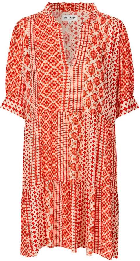 Lollys Laundry Rode Mini Jurk Sabinell Short Multicolor Dames - Foto 4