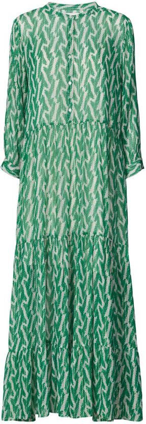 Lollys Laundry Maxi-jurk met lurex Nee groen
