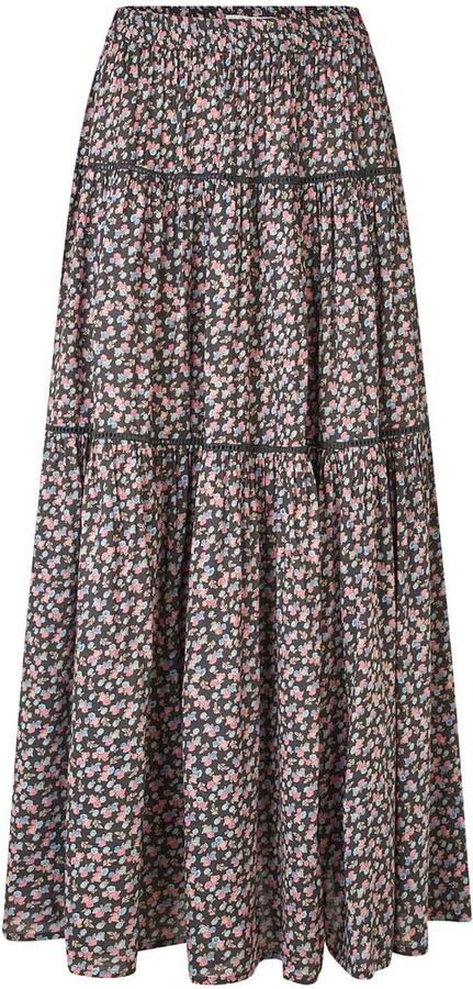 Lollys Laundry Maxi-rok met print Sunset blauw
