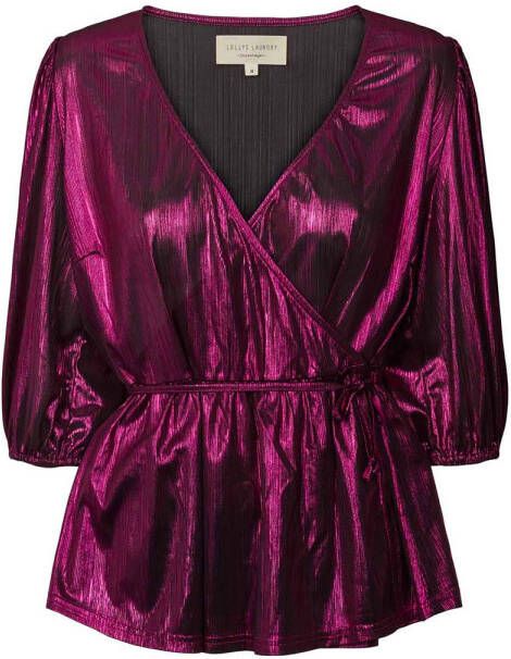 Lollys Laundry Metallic top Denver roze