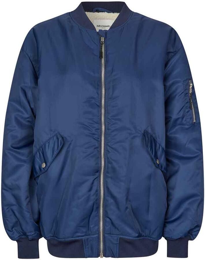 Lollys Laundry Oversized bomberjas Lila blauw
