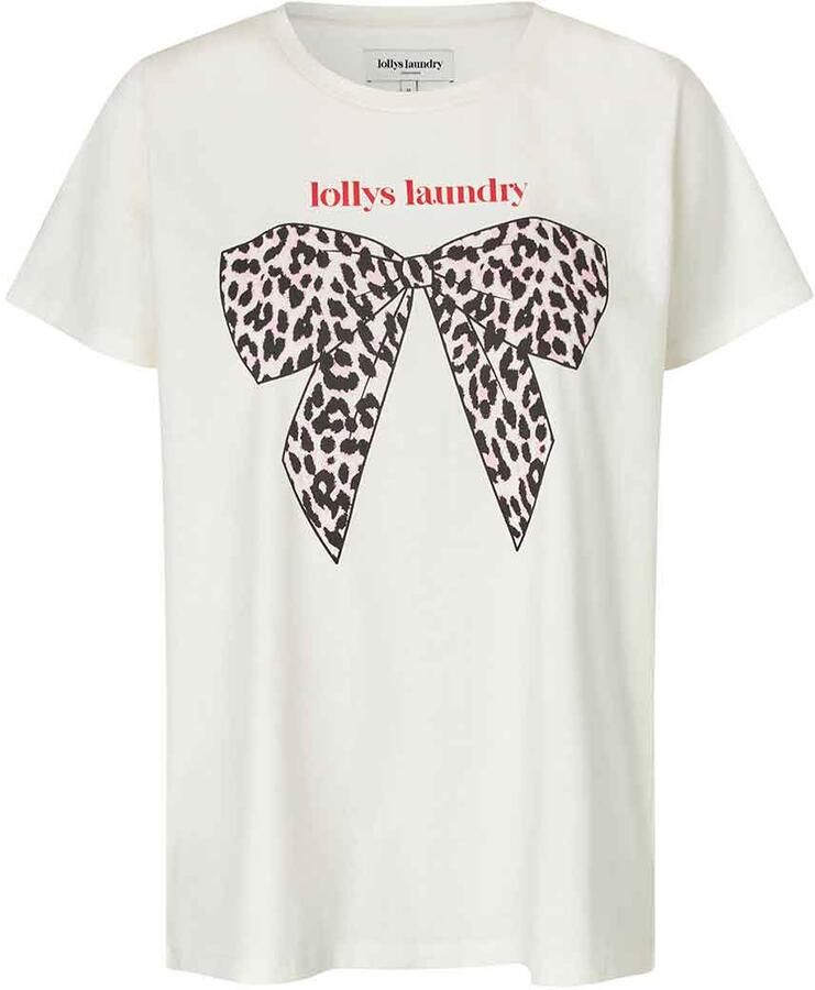Lollys Laundry T-shirt met print Roma wit