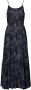 Lollys Laundry Tie-dye maxi-jurk Uno zwart - Thumbnail 1