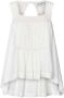Lollys Laundry Top met opengewerkte details Newton naturel - Thumbnail 1