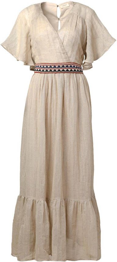 Louizon Maxi-jurk Kat naturel
