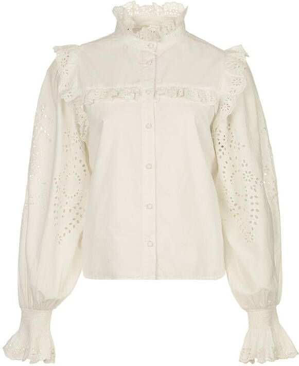 Notes Du Nord Broderie blouse Gillian wit