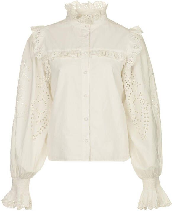 Notes Du Nord Broderie blouse Gillian wit