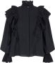 Notes Du Nord Ruches blouse Filippa zwart - Thumbnail 1