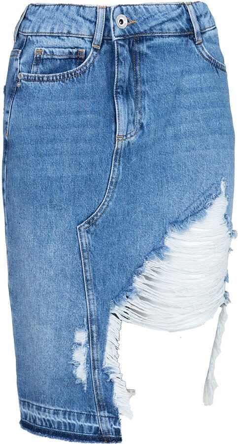 PATRIZIA PEPE Denim rok Marta blauw