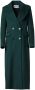 Silvian Heach Groene dubbelrijige midi-jas met brede revers Green Dames - Thumbnail 1