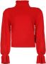 Silvian Heach High neck sweater with ruffles Rood Dames - Thumbnail 1