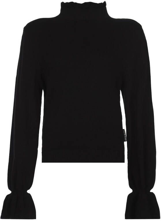 Silvian Heach High neck sweater with ruffles Rood Dames