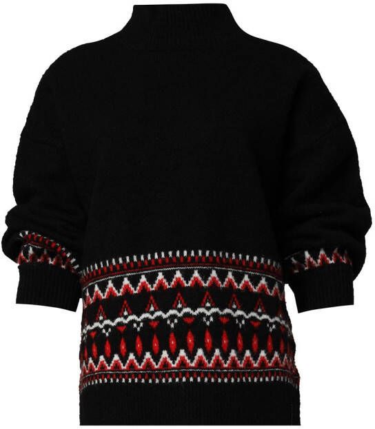 Silvian Heach Zachte trui met aztec print Vita zwart