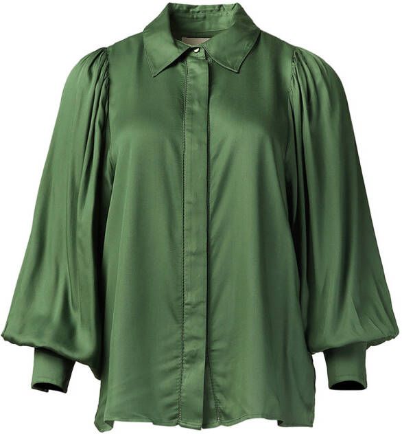 Stella Forest Blouse met ballonmouw Phily groen