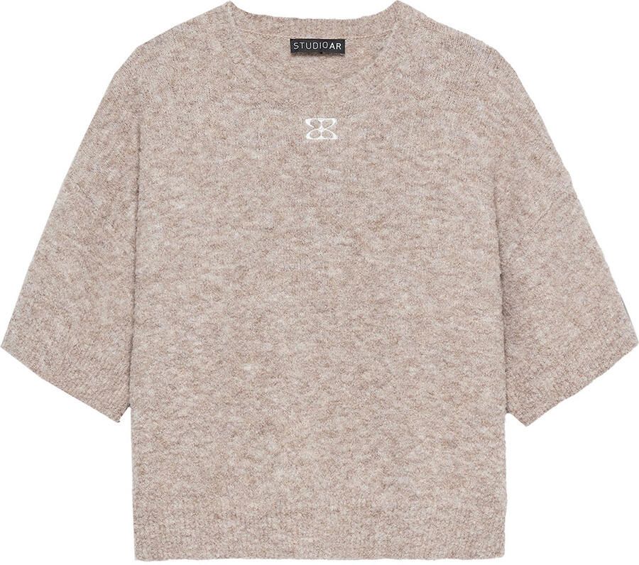 STUDIO AR BouclÃ© trui Jessica camel - Foto 3