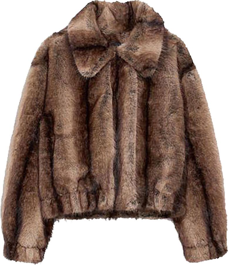 STUDIO AR Zachte fox bomberjas Lucy dierenprint - Foto 5