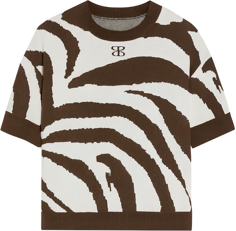 STUDIO AR Zachte trui Levina dierenprint - Foto 4