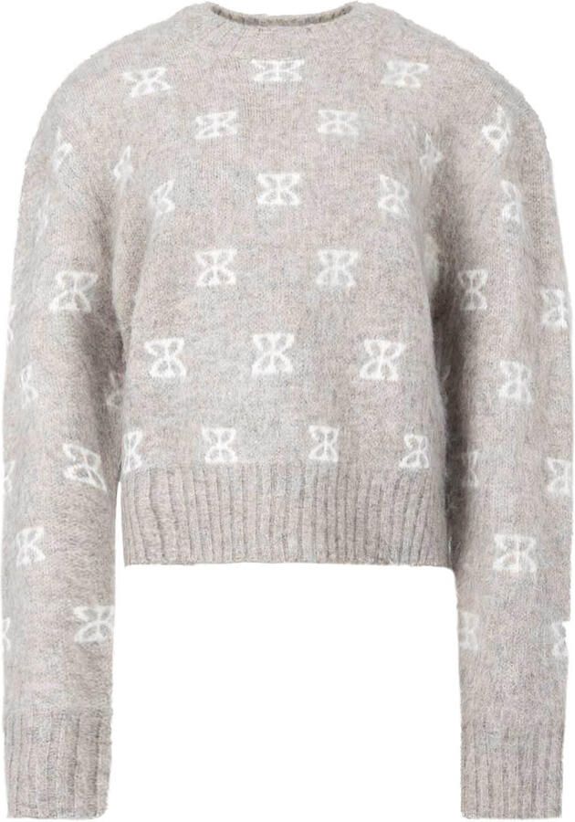 STUDIO AR Dames Truien & Vesten Alyssa Brushed Knit Taupe - Foto 5