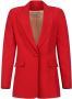 Twinset Stijlvolle jas met polyester en elastaan Red Dames - Thumbnail 2
