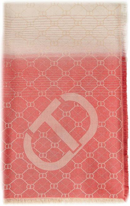 Twinset Zijdeachtige sjaal Roze Dames