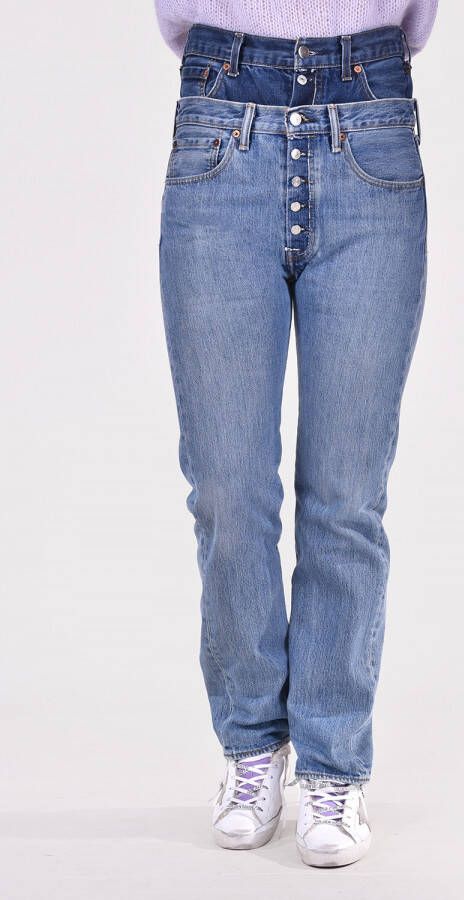 1 OFF Paris jeans Double Waist 121363 blauw
