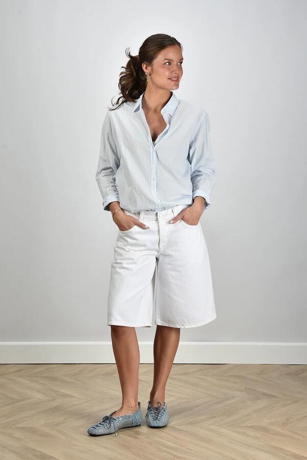 Agolde shorts Baggy V-Short A9239-1183 milkshake